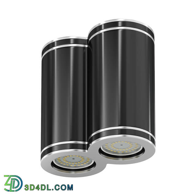 CGaxis Vol114 (57) double black cylindrical light