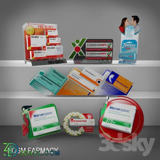 Miscellaneous - Advertising displays for pharmacies