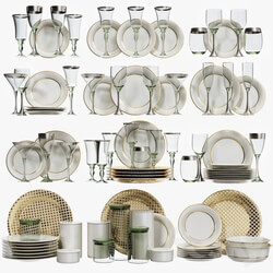 Tableware - Classic glasses and dishes 