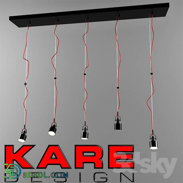 Ceiling light - KARE Pendant Lamp Fabbrica Dining Black