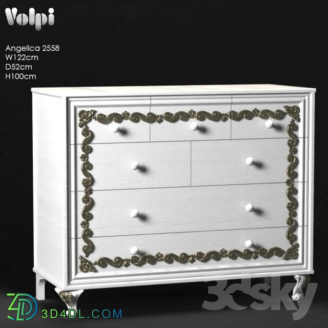 Sideboard _ Chest of drawer - Commode Volpi_ Angelica 2558