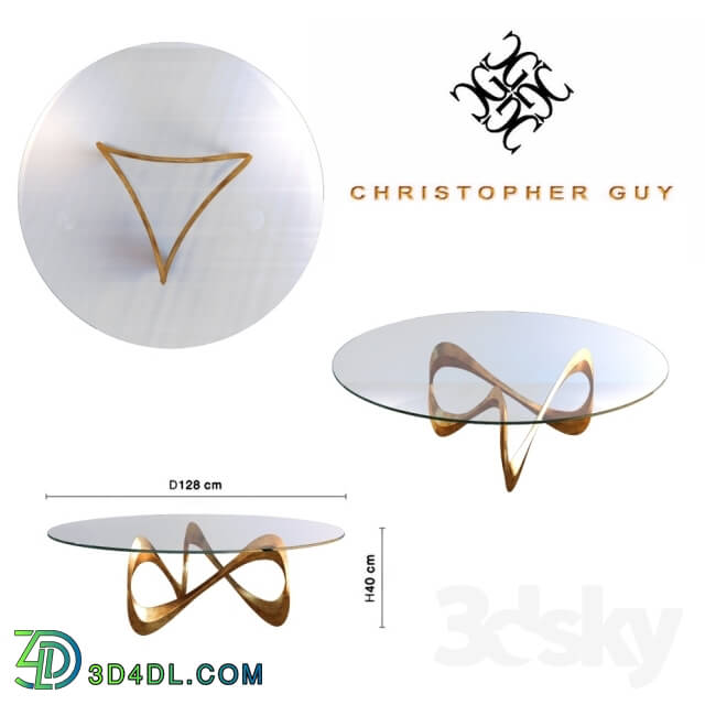 Table - Christopher Guy Parisian Graffiti Table