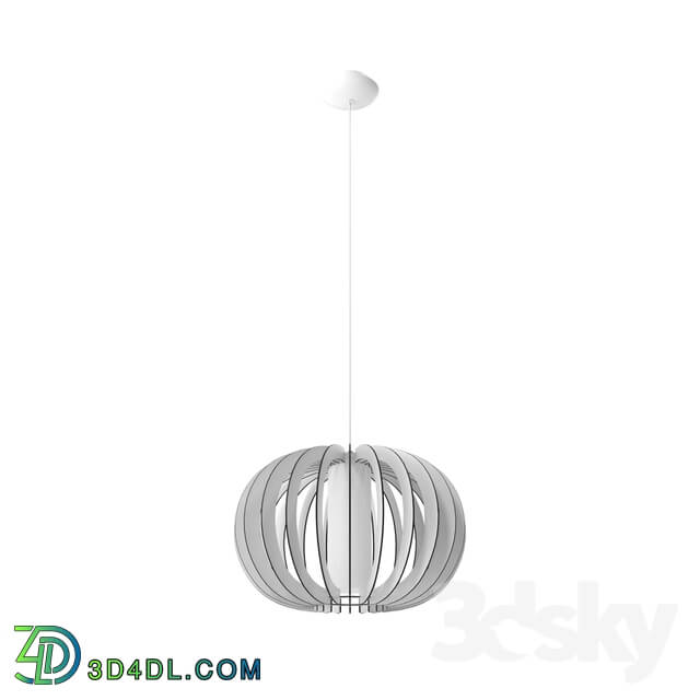 Ceiling light - 95607 Pendant STELLATO 2_ 1х60W _E27__ Ø500_ H1500_ steel nickel matt _ wood_ glass_ white