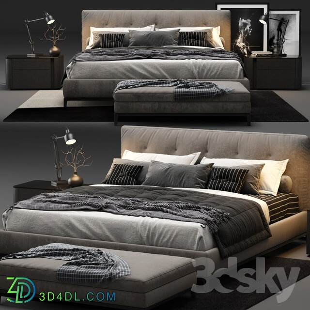Bed - Minotti - Andersen Quilt Bed