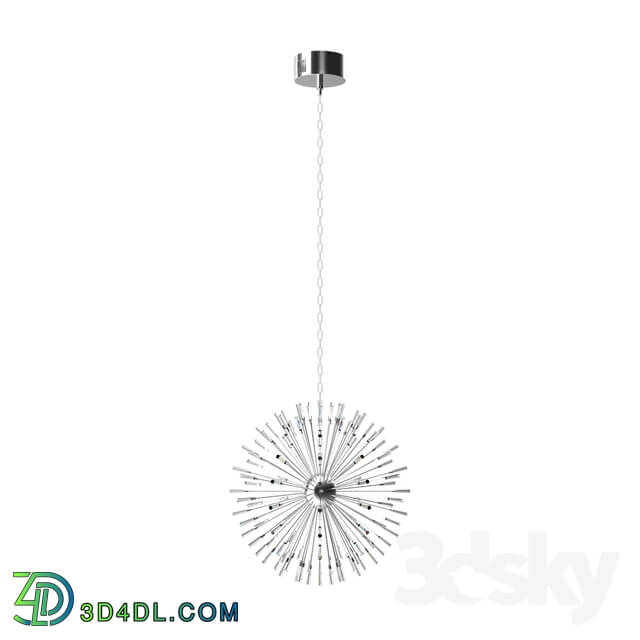 Ceiling light - 39262 LED suspension VIVALDO_ 32X1_2W _G4-LED__ steel _ chrome _ crystal _ transparent