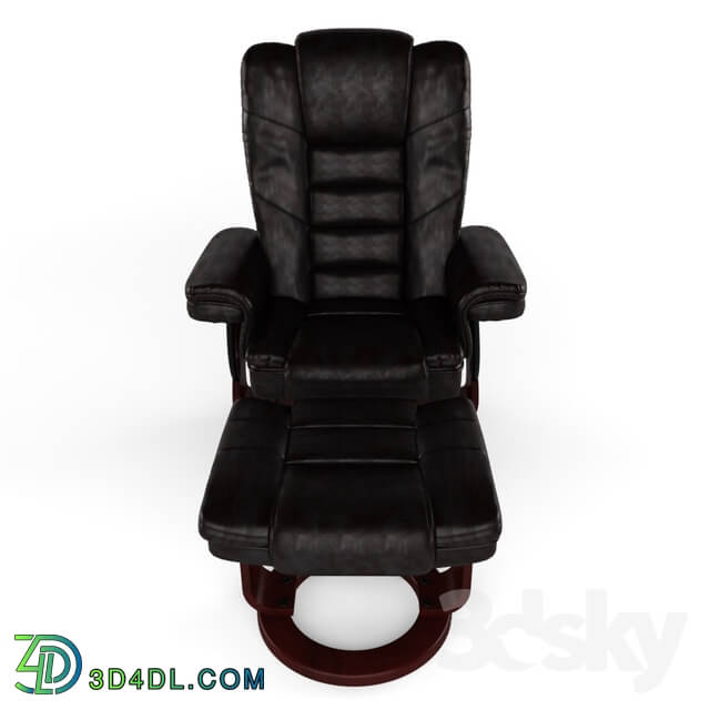 Arm chair - Jeannetta Manual Swivel Recliner with Ottoman