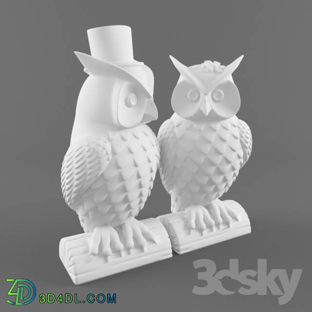 Sculpture - Owl Couple