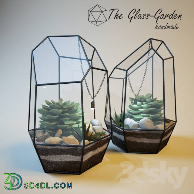 Other decorative objects - The Glass-garden _table terrarium_