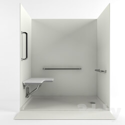 Shower - Swanstone Bathtub and Shower Wall Panels 3D model 