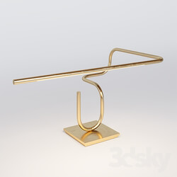 Table lamp - Tube Desk _ Table Lamp_ Handmade in Brass by Christopher Gentner 