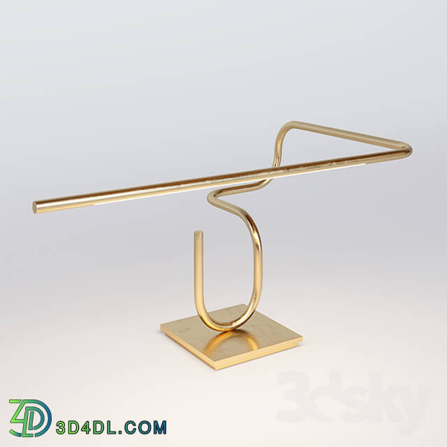 Table lamp - Tube Desk _ Table Lamp_ Handmade in Brass by Christopher Gentner