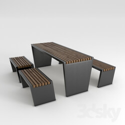 Table _ Chair - FURNITURE exterior 