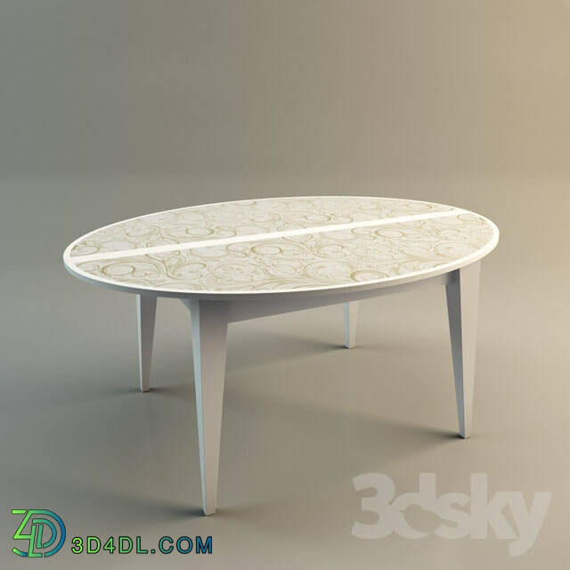 Table - Small table with a pattern