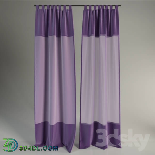 Curtain - Curtains on its hinges purple