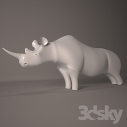 Sculpture - rhino 