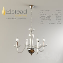 Ceiling light - Elstead lighting_ Oxford 4Lt Chandelier 