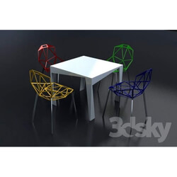 Table _ Chair - Set for Cafe 