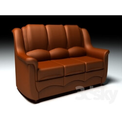 Sofa - leather sofa 