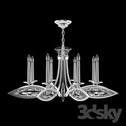 Ceiling light - Fine Art Lamps_ 843940-12 _silver finish_ faceted crystals_ 