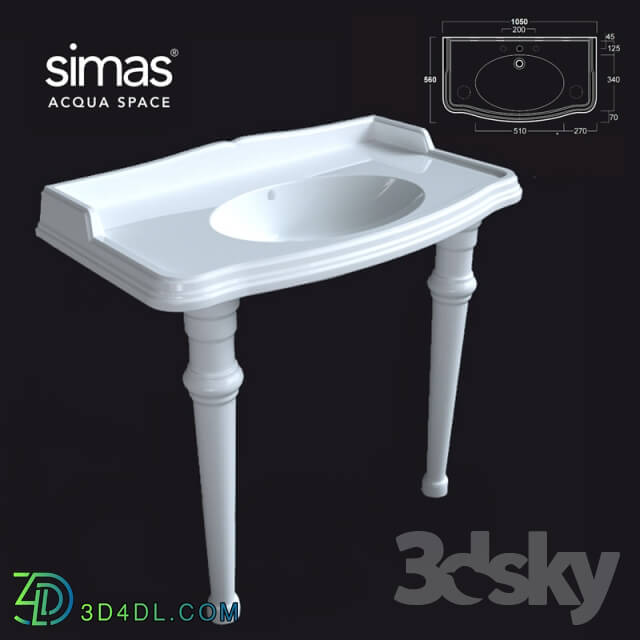 Wash basin - Wash simas AR_874-GB001 OM