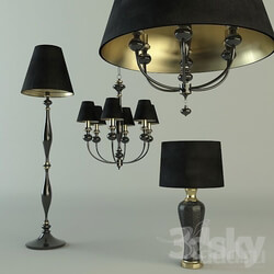 Ceiling light - Golden lamps set 