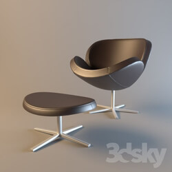 Arm chair - BoConcept Schelly with footstool 