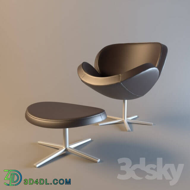 Arm chair - BoConcept Schelly with footstool