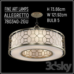 Ceiling light - Fine Art Lamps - ALLEGRETTO 