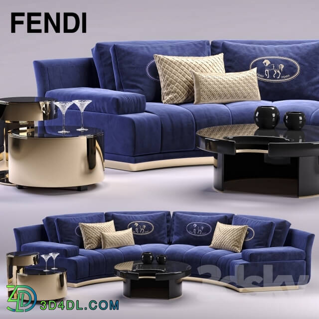 Sofa - Fendi Artu Round Sectional Sofa