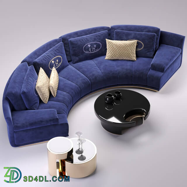 Sofa - Fendi Artu Round Sectional Sofa