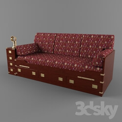 Sofa - sofa in a maritime style with drawers for things Caroti 