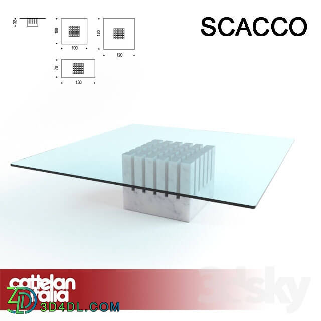 Table - Table Cattelan italia - scacco