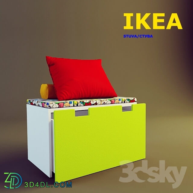 Sideboard _ Chest of drawer - STUVA bench with storage compartment