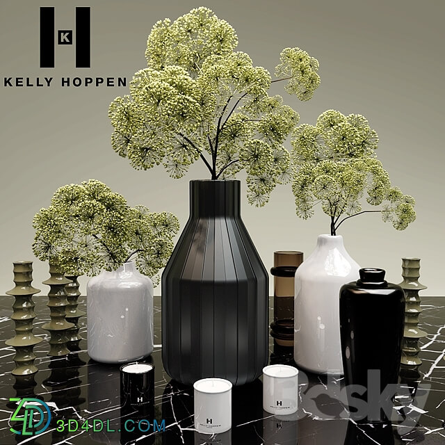 Decorative set - Plants and vases site kelly hoppen