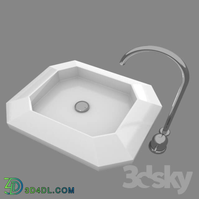 Wash basin - Bisazzabagno octogonal series