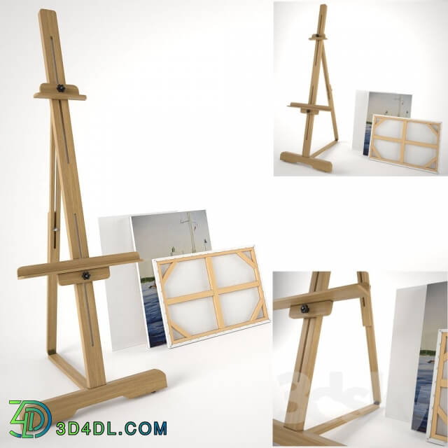 Other decorative objects - easel and the screen to paint