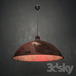 Ceiling light - Nevada red industrial pendant lamp 