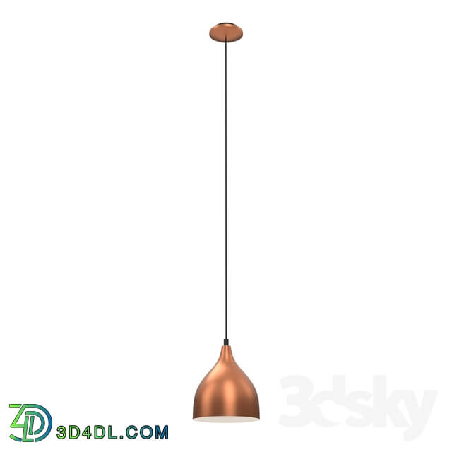 Ceiling light - 93836 Suspension CORETTO_ 1X60W _E27__ Ø170_ copper