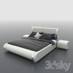 Bed - Bed and nightstand Aphrodite New 