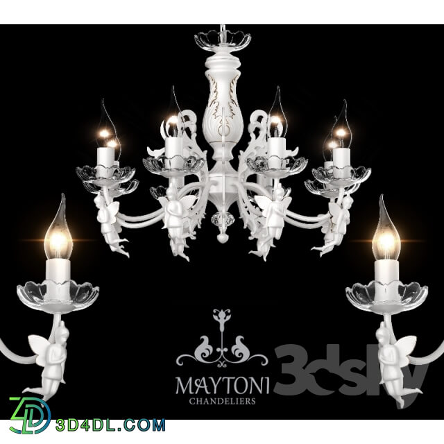 Ceiling light - Chandelier Maytoni ARM392-08-W