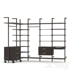 Wardrobe _ Display cabinets - Cloakroom system Raumplus UNO 