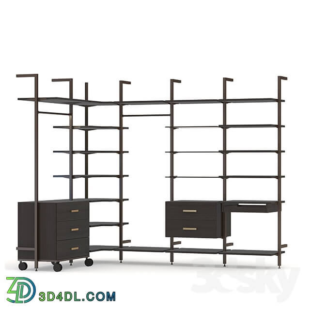 Wardrobe _ Display cabinets - Cloakroom system Raumplus UNO