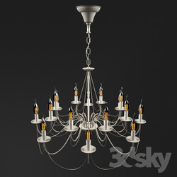 Ceiling light - Chandelier with 16 lamps by Petrookhin 