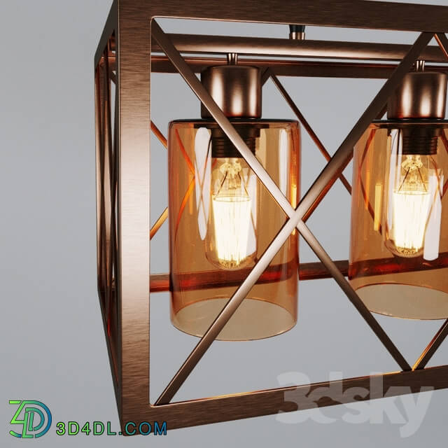 Ceiling light - Lamp Suspended Lumina Deco _Nortis Brass_