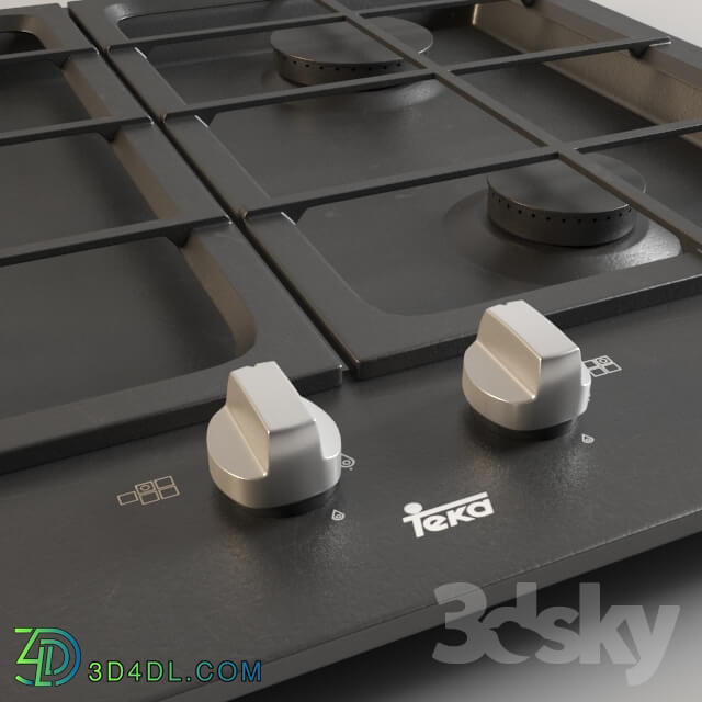 Kitchen appliance - TEKA - EW 60 4G Black Gas Hob