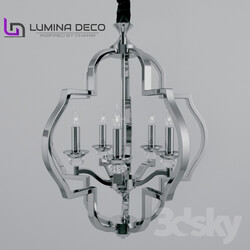 Ceiling light - _OM_ Pendant lamp Lumina Deco Cesaro chrome 