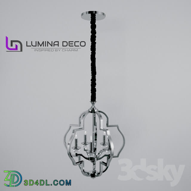 Ceiling light - _OM_ Pendant lamp Lumina Deco Cesaro chrome