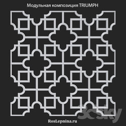 Decorative plaster - OM Modular composition TRIUMPH from RosLepnina 