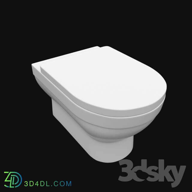 Toilet and Bidet - toilet bowl suspension system