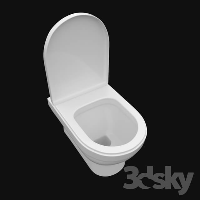 Toilet and Bidet - toilet bowl suspension system